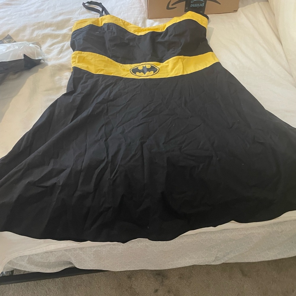 Black and Yellow Batman Dress